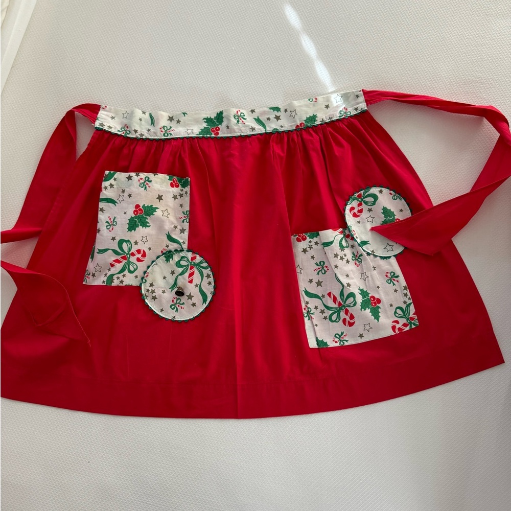 Vintage, Christmas apron.